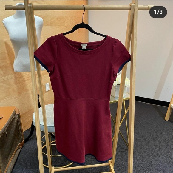 Maroon Dress Vintage J Crew - Picture 1 of 4